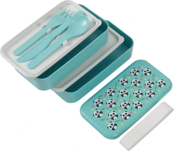 Caja de almuerzo panda 1,2 l