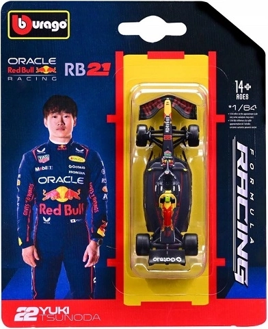 Modelo F1 Bburago 1:64 Oracle Red Bull Racing RB21 2025 – Yuki Tsunoda
