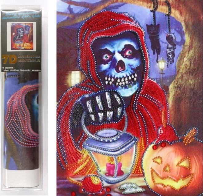 Pintura con diamantes 7D Halloween 30 × 40 cm