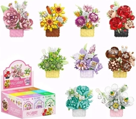 Kit de construcción creativo de flores