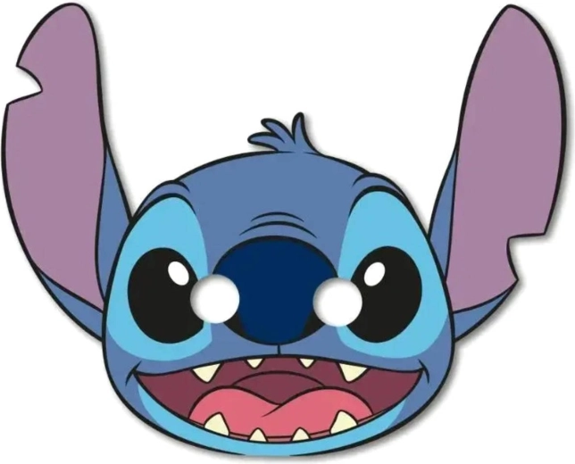 Máscara de carnaval Stitch y Angel - set de 6 uds