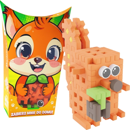 Bloques de construcción Mini Waffle Pocket Pets – ardilla