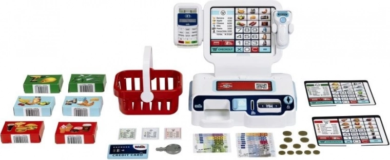 Caja registradora infantil de autoservicio con aplicación y accesorios