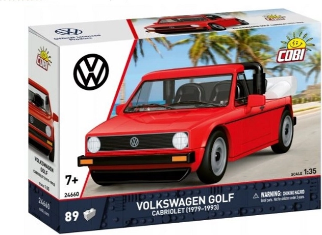 Cobi Volkswagen Golf Cabriolet 1979–1993 kit de construcción 1:35 (89 piezas)