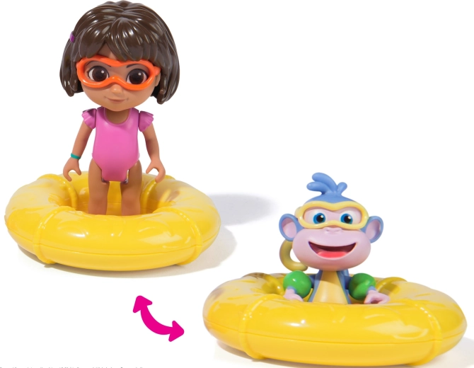 Diversión acuática con flotador