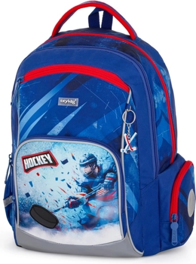 Mochila escolar OXY GO Hockey para 1.º–3.º curso