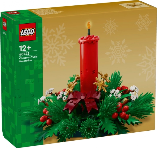 Decoración navideña icónica de mesa LEGO