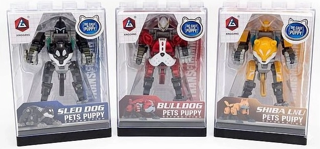 Figura de perro robótico 8 cm (3 variantes) - 1 pieza