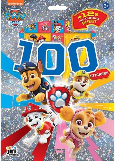 Pegatinas y láminas para colorear Patrulla Canina (100 uds)