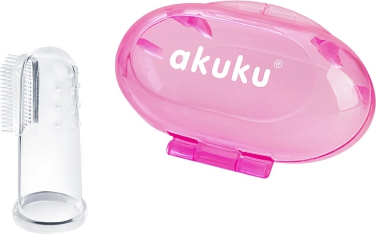 Primer cepillo de dientes con estuche Akuku