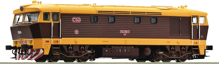 Locomotora diésel Roco ČSD/ČD Bardotka 752 068-7 H0