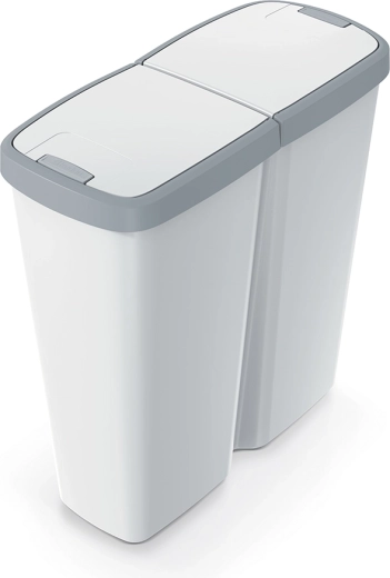 Prosperplast Compacta Q Duo cubo de basura 50 l para separación de residuos