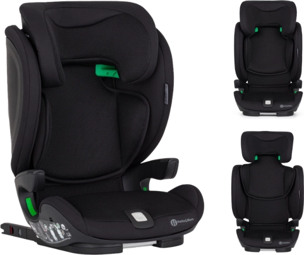 Silla de coche Petite&Mars Elite Fix Pro i-Size Coal black air 100–150 cm (15–36 kg)