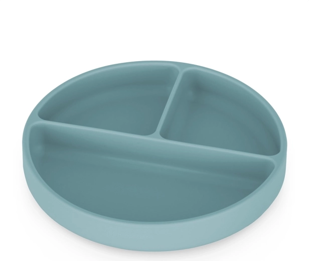Petite&Mars plato divisor de silicona con ventosa take&match frosted sky 6m+