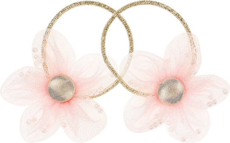 Souza! gomas para el cabello Odet con flor rosa - 2 uds.