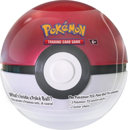 Lata Pokémon TCG Poké Ball Tin 2024 reprint (3 sobres + pegatinas) - 1 unidad