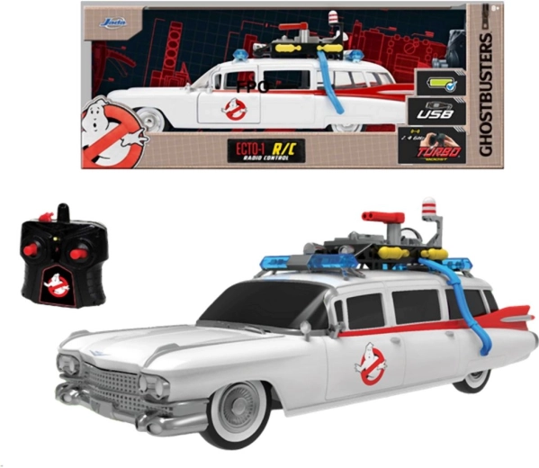 Coche Ghostbusters ECTO-1 teledirigido a escala 1:16