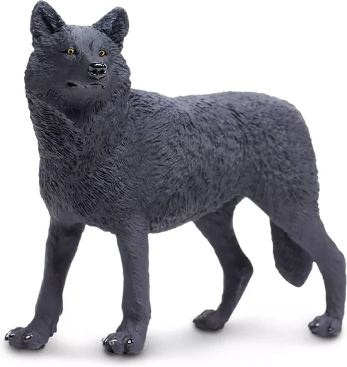 Figura de lobo negro Safari Ltd. - 1 pieza