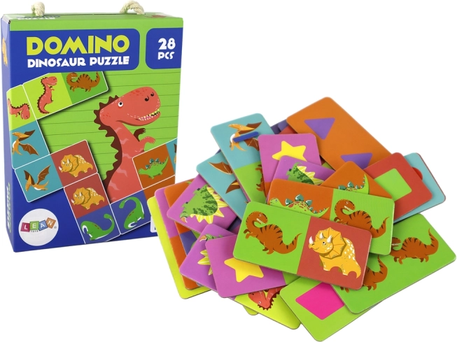 Juego lógico Puzzle Domino Dinosaurios