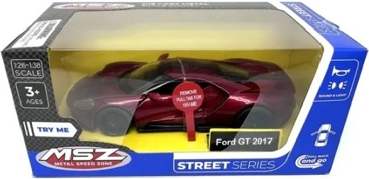 MSZ Ford GT 2017 modelo de coche rojo con efectos luminosos y sonoros