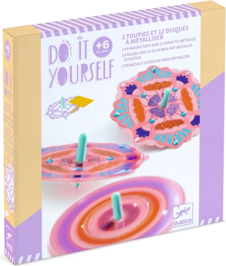 Djeco set creativo de peonzas brillantes