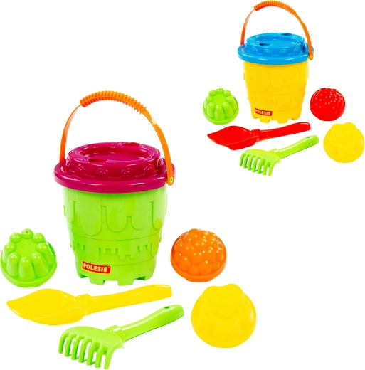 Set infantil de arena con cubo y moldes - 1 pieza