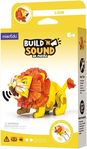 Puzzle 3D MierEdu Construye y escucha – león
