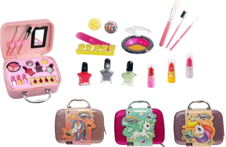 Set de cosmética para pequeñas coquetas en maletín