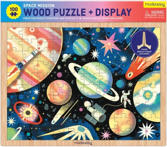 Puzzle de madera misión espacial 100 piezas MUDPUPPY
