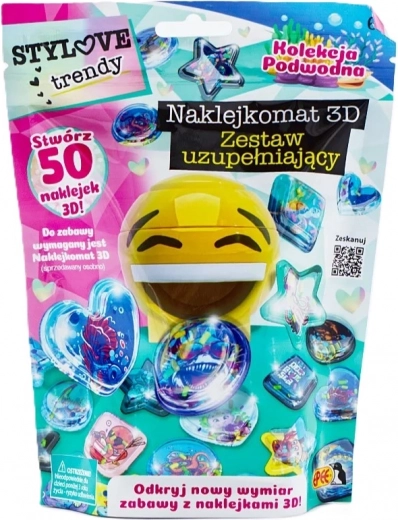 Set de pegatinas 3D – mundo submarino para niños