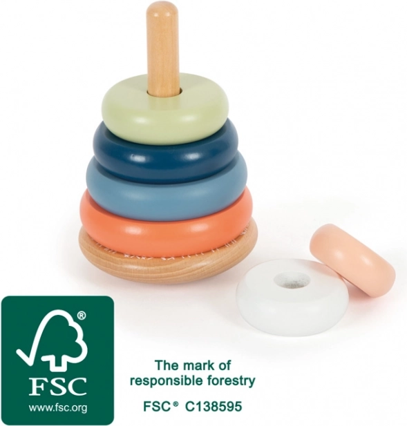 Small Foot torre de apilar Arctic de madera FSC