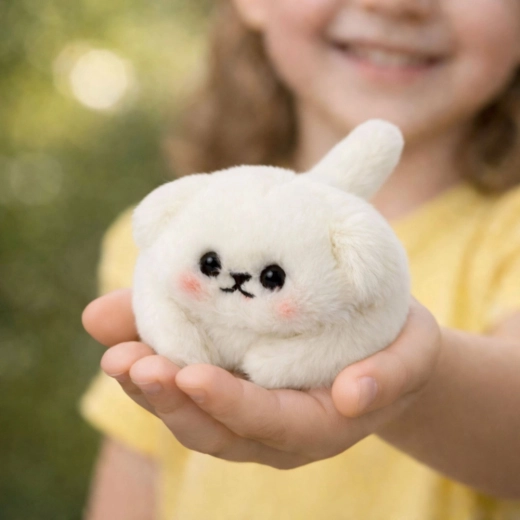 Peluche suave que cabe en la mano