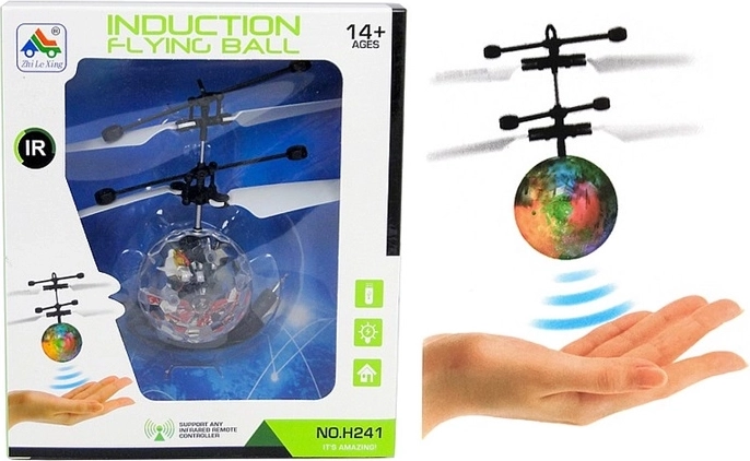 Bola voladora controlada con la mano