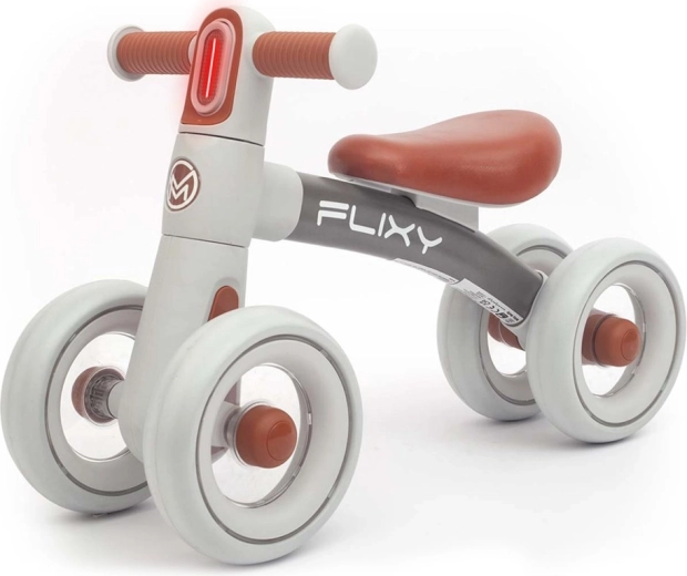 Bicicleta de equilibrio infantil con luz MILLY MALLY Flixy, gris