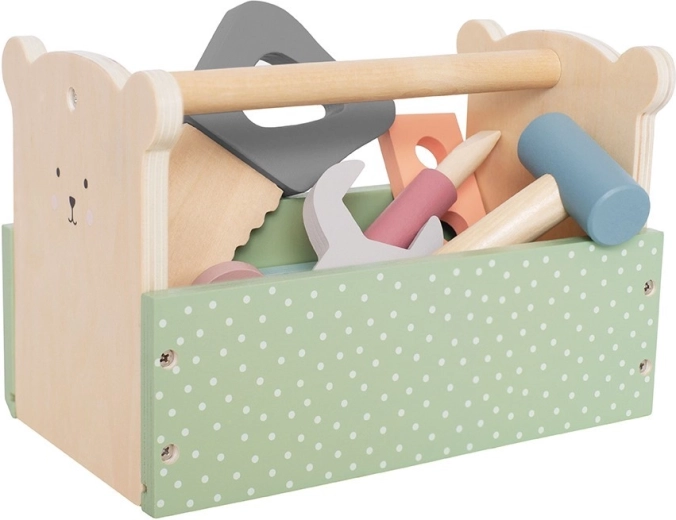 Juego de herramientas de madera Osito Jabadabado