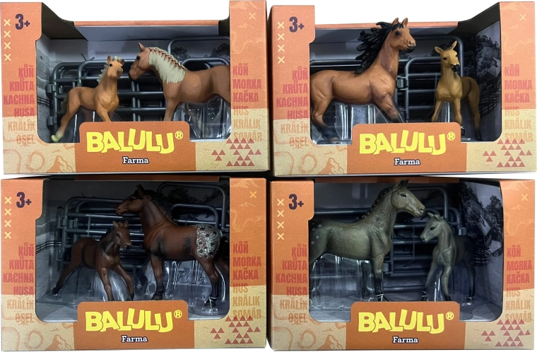 BALULU set de juego con yegua y potro - 1 unidad