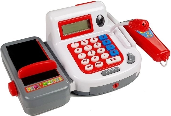 Cinta móvil y carrito de compra