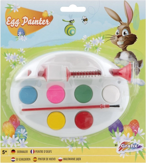 Paleta para pintar huevos de Pascua con soporte