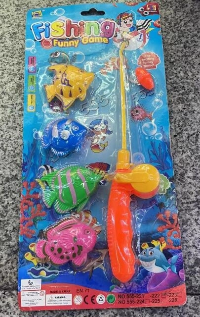Pesca de pececitos – juego infantil con caña