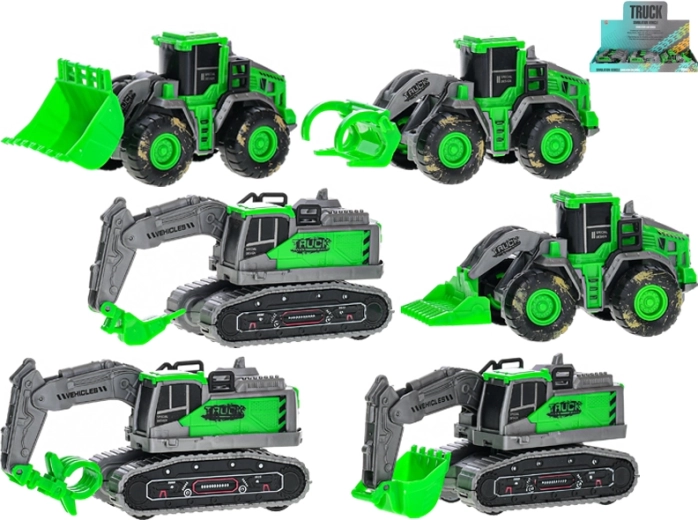 Vehículos de construcción verdes con volante de inercia 11,5 cm