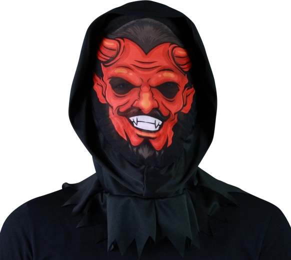 Máscara de diablo textil