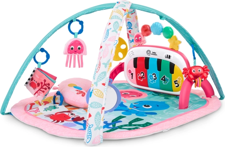 Manta de juegos Baby Einstein con actividades 4 en 1 Kickin' Tunes Jellyfish Jamboree