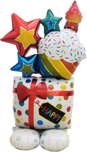 Globo de foil Maxi regalo 65 × 114 cm