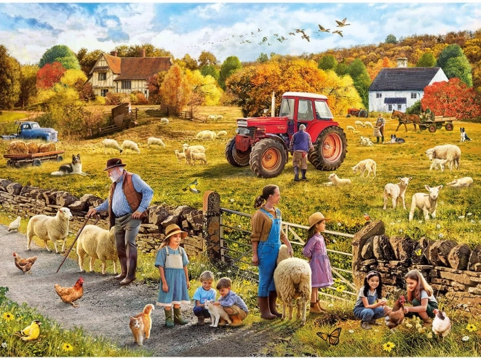 Puzzle Cosecha feliz 1000 piezas GIBSONS