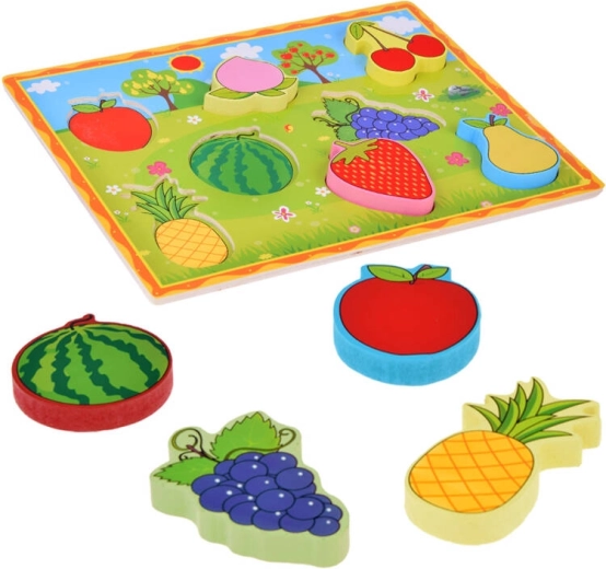 Encajable de madera Frutas