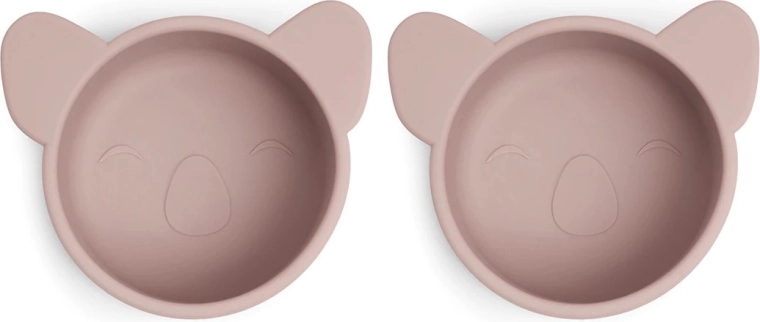 NUUROO Rosa cuencos de silicona koala woodrose - 2 uds