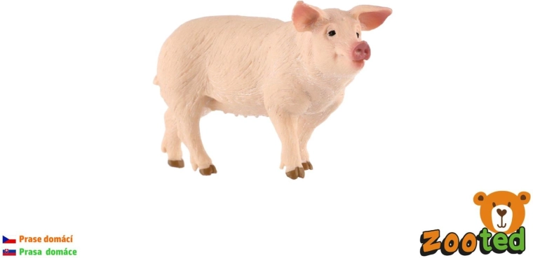 Figura de cerdo doméstico de 10 cm