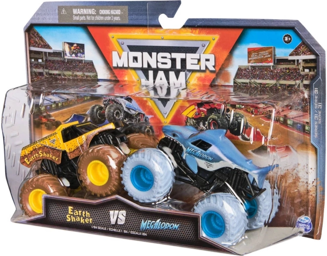 Dos modelos Monster Jam en el paquete