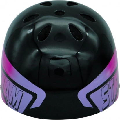 Casco Dazzler negro con elementos azul‑violeta – talla S