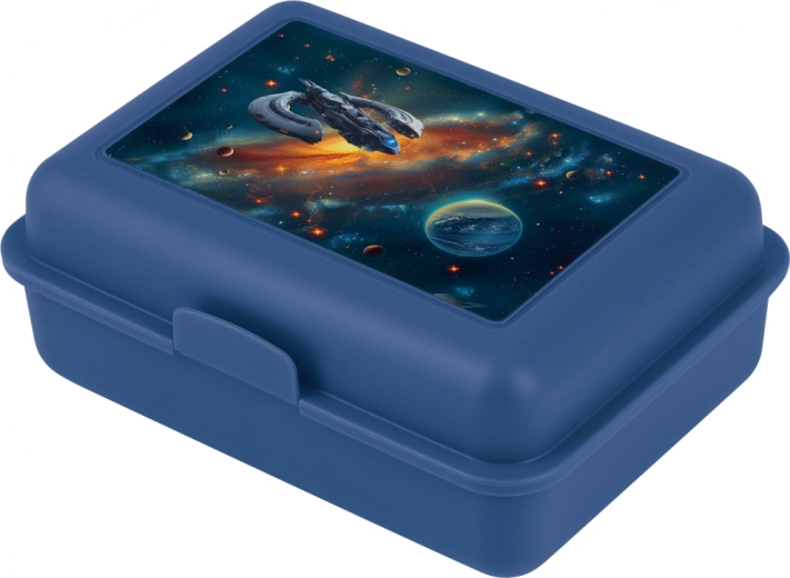Caja para el almuerzo con motivo espacial